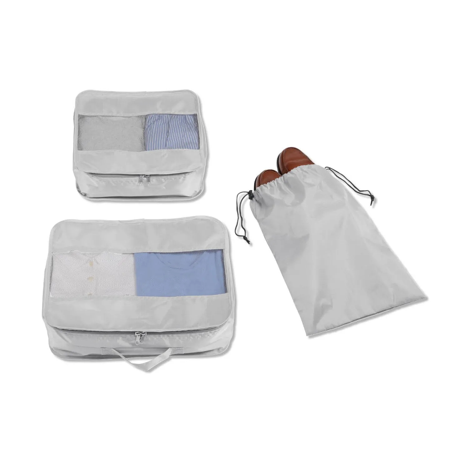Koffer-Organizer-Set mit Kleidertaschen und Schuhbeutel, 3-tlg.