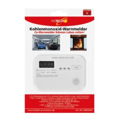 Kohlenmonoxid-Melder mit 10 Jahren Sensorlaufzeit HEITECH