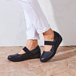Komfort-Ballerina Brigitte navy