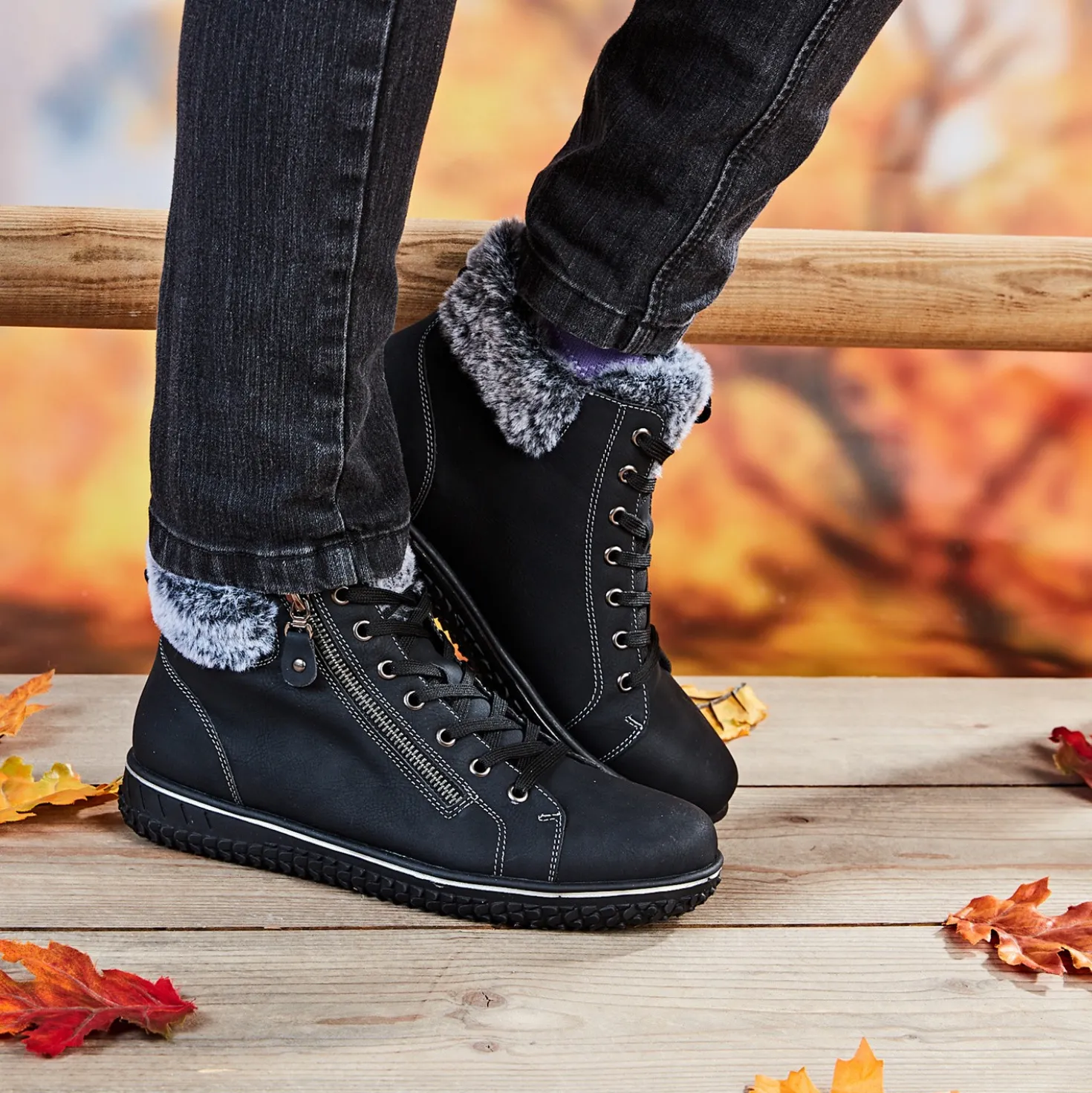 Komfort-Boots "Gloria" anthrazit