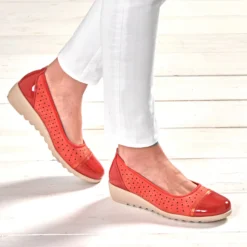 Komfortschuh Ballerina Hedwig orange