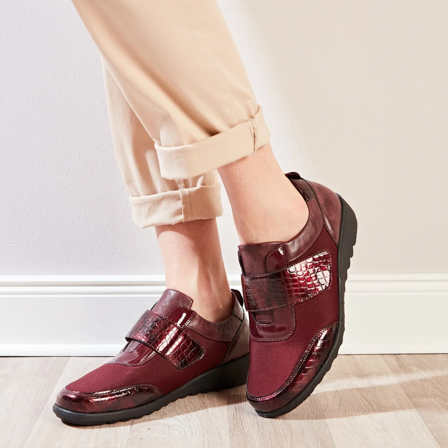 Komfortschuh "Doris" bordeaux