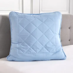 Kopfkissen versteppt hellblau 80x80cm Eldo