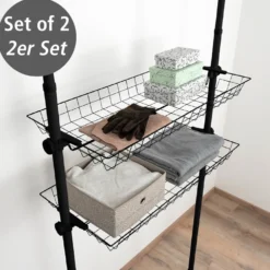 Korb Herkules 2er Set Schwarz WENKO