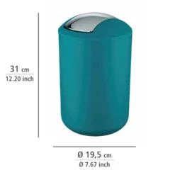 Kosmetikeimer „Brasil“, 6,5 L, petrol WENKO