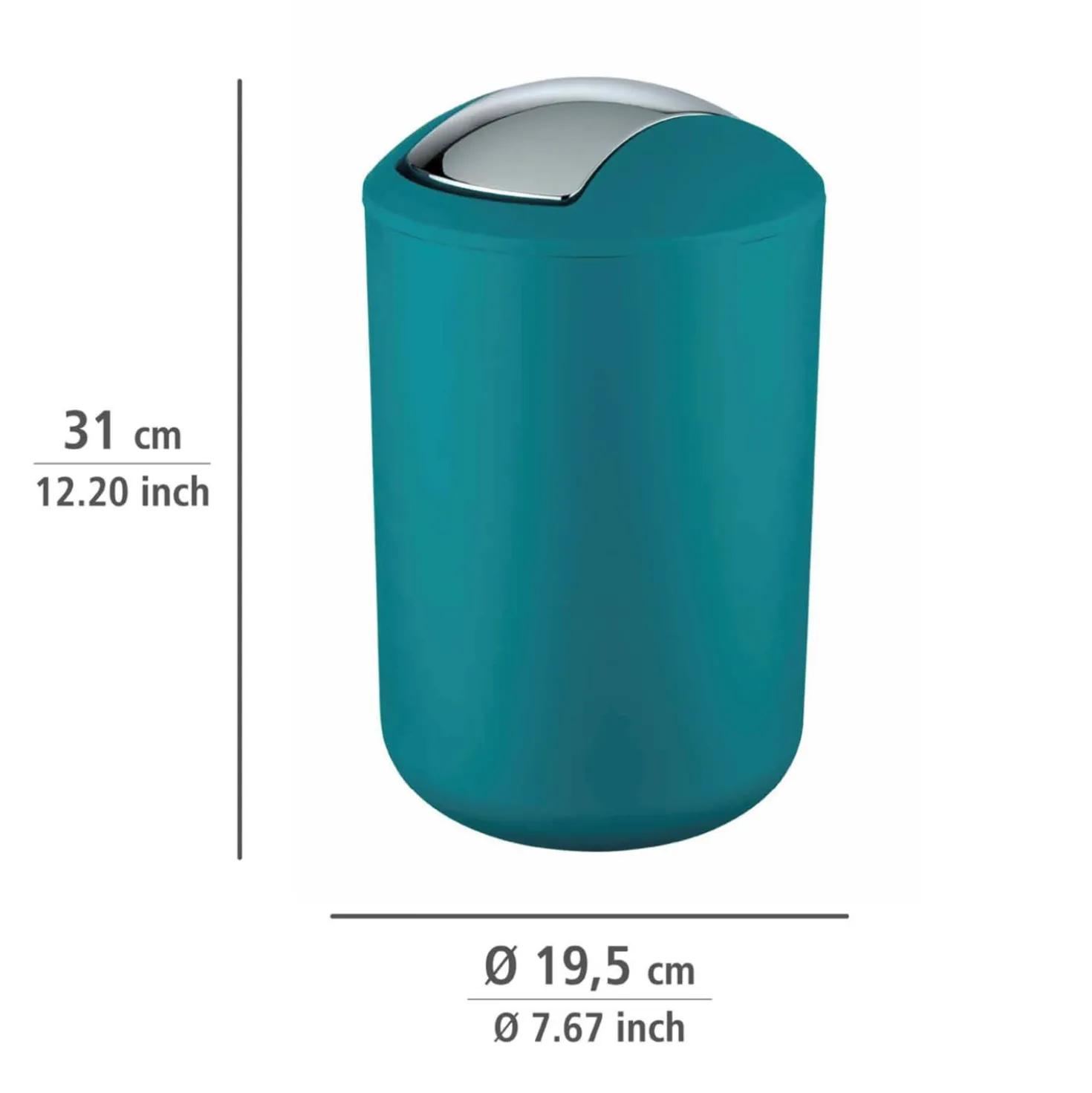 Kosmetikeimer „Brasil“, 6,5 L, petrol WENKO