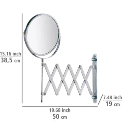 Kosmetik-Wandspiegel „Teleskop Exclusiv“ Chrom WENKO