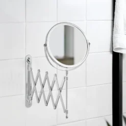 Kosmetik-Wandspiegel „Teleskop Exclusiv“ Chrom WENKO