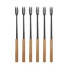 Käsefonduegabeln „Wood“ 6er-Pack NOUVEL