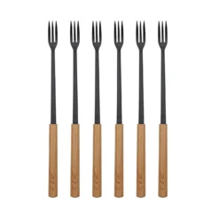 Käsefonduegabeln „Wood“ 6er-Pack NOUVEL