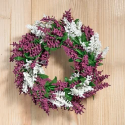 Kunstblumenkranz Heidekraut