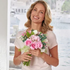 Kunstblumenstrauß Rosen & Calla Eldo