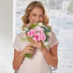 Kunstblumenstrauß Rosen & Calla Eldo