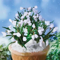 Kunstblumensträuße Schneeglöckchen 3er-Set