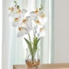 Kunstblume Orchidee in Glasvase