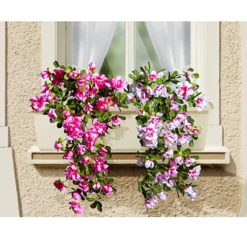 Kunstpflanze Hängeazalee rosa