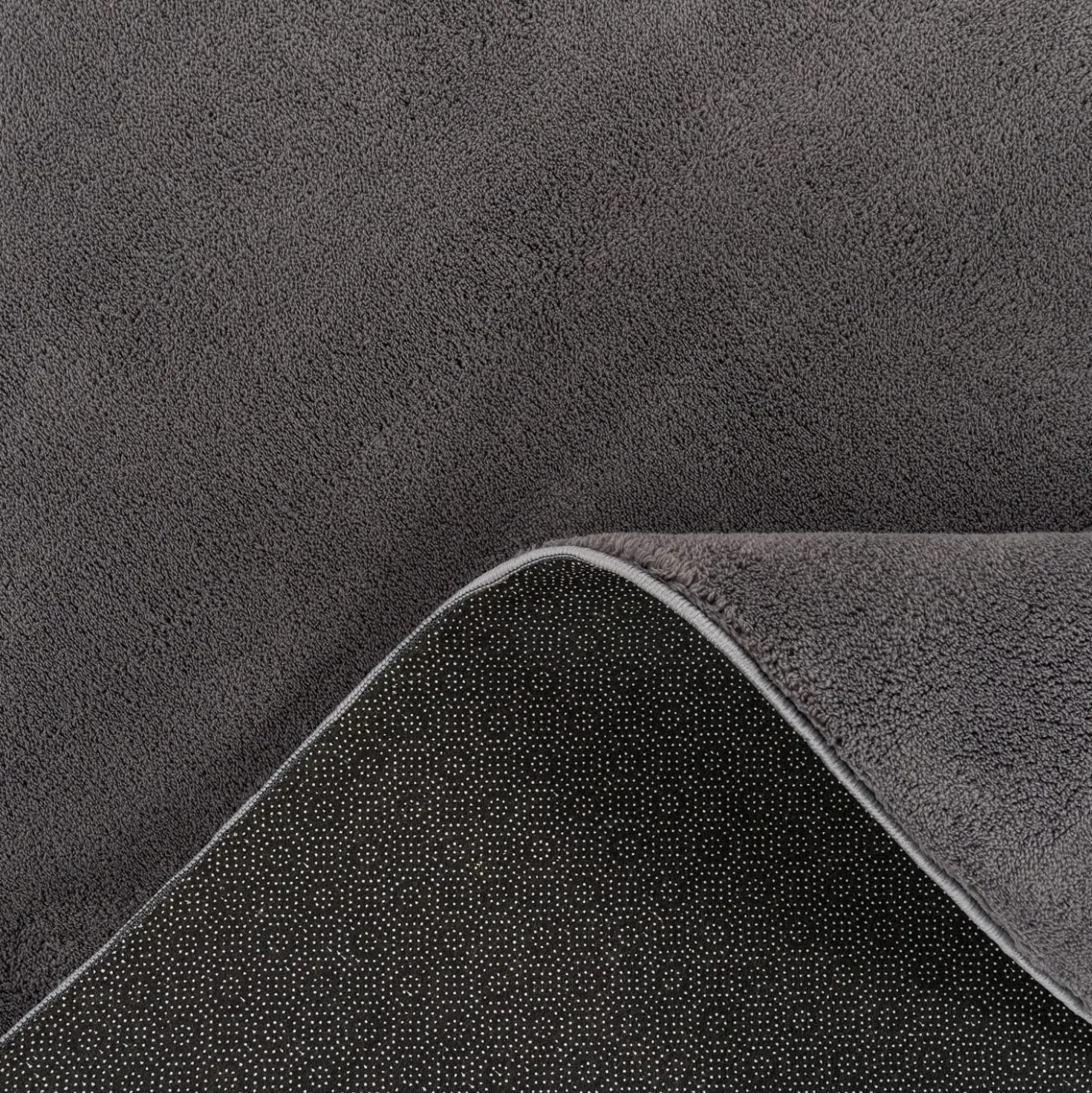 Kurzflor-Teppich CADIZ 630 Anthrazit Rechteckig Paco Home