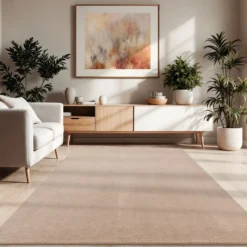 Kurzflor-Teppich CADIZ 630 Beige Rechteckig Paco Home