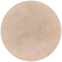 Kurzflor-Teppich CADIZ 630 Beige Rund Paco Home