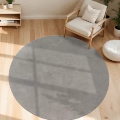Kurzflor-Teppich CADIZ 630 Grau Rund Paco Home
