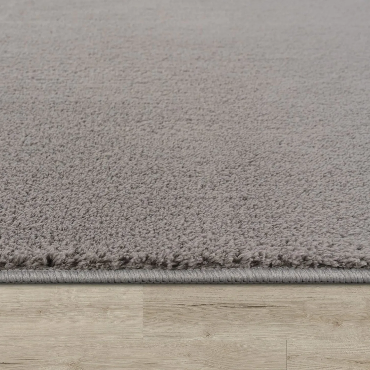 Kurzflor-Teppich CADIZ 630 Grau Rund Paco Home