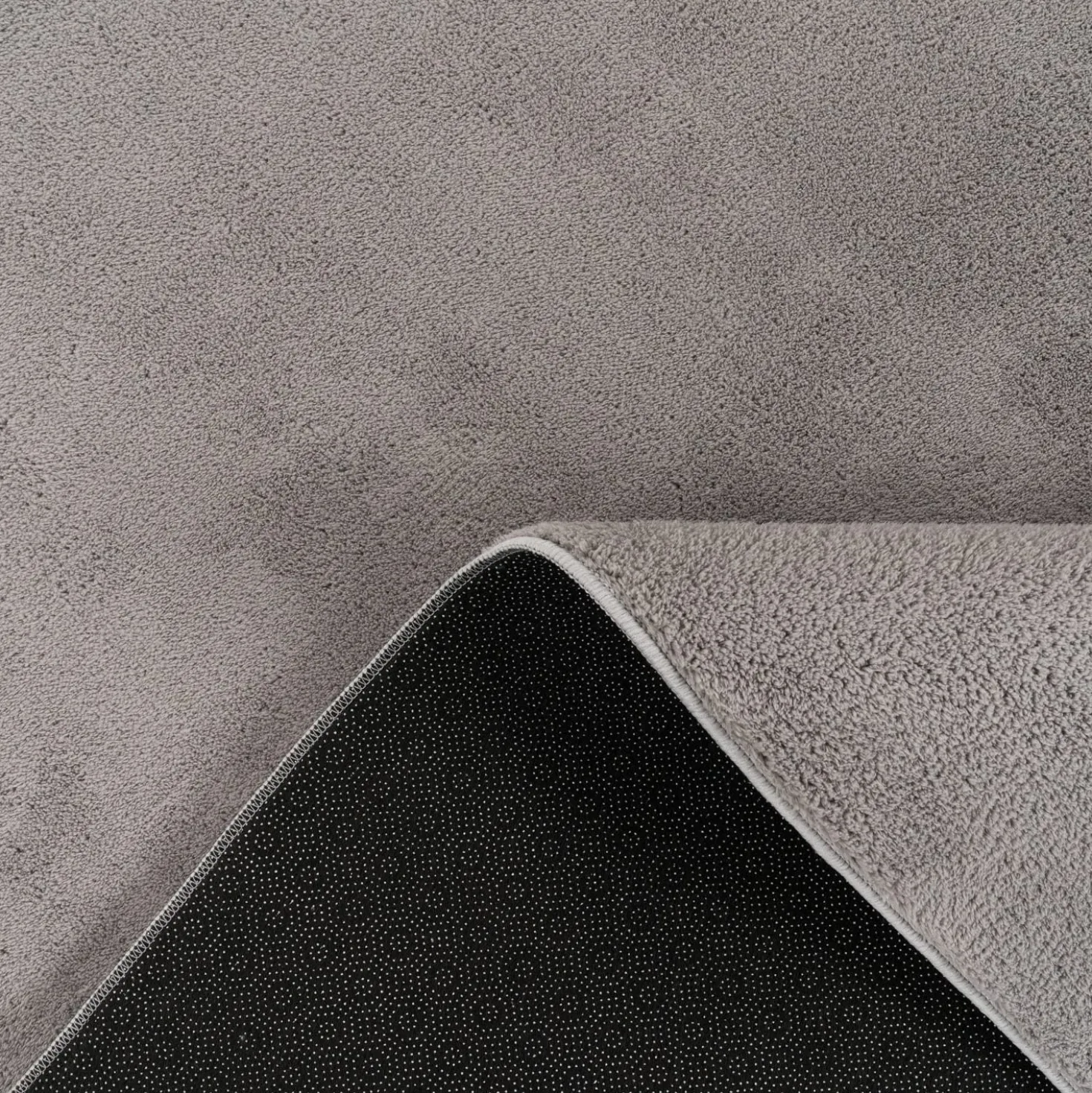 Kurzflor-Teppich CADIZ 630 Grau Rund Paco Home
