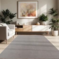 Kurzflor-Teppich CADIZ 630 Grau Rechteckig Paco Home