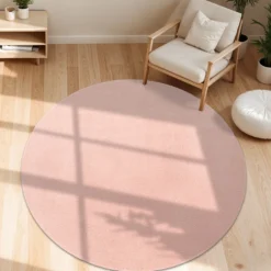Kurzflor-Teppich CADIZ 630 Rosa Rund Paco Home
