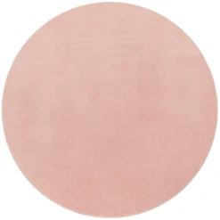 Kurzflor-Teppich CADIZ 630 Rosa Rund Paco Home