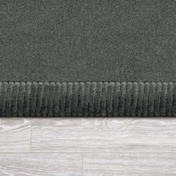 Kurzflor-Teppich TATAMI 475 Anthrazit Rund Paco Home