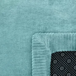 Kurzflor-Teppich TATAMI 475 Blau Rund Paco Home