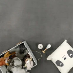 Kurzflor-Teppich TATAMI 475 Grau Rund Paco Home