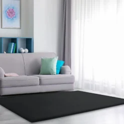Kurzflor-Teppich TATAMI 475 Schwarz Rechteckig Paco Home