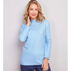Langarmshirts weiß-marine-blau 3er-Set Amélie di Santi
