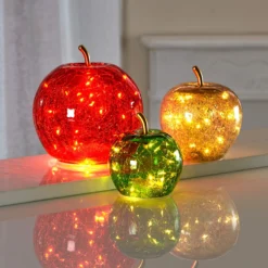 LED-Apfel grün Ø 10 cm Eldo