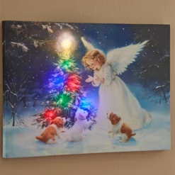 LED Bild Weihnachtsengel