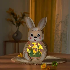 LED-Deko "Hase" mit 3D-Optik Eldo