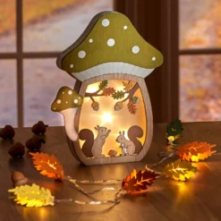 LED-Deko "Pilz" grün