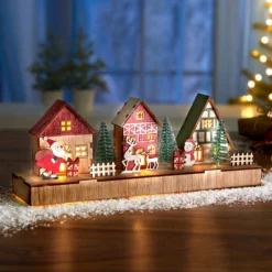 LED-Deko "Weihnachtsdorf mit Festbeleuchtung" Eldo