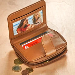 Lederbörse cognac