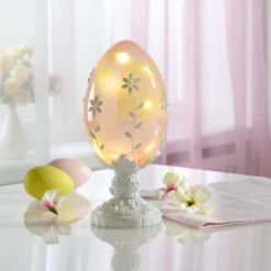 LED-Glasei mit Fuß orange Eldo