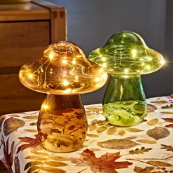 LED-Glas-Pilz goldfarben Eldo