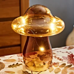 LED-Glas-Pilz goldfarben Eldo