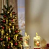 LED Glitter Kerze Schneemann