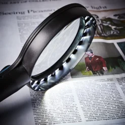 LED-Handlupe 30-fache Vergrößerung wiederaufladbar