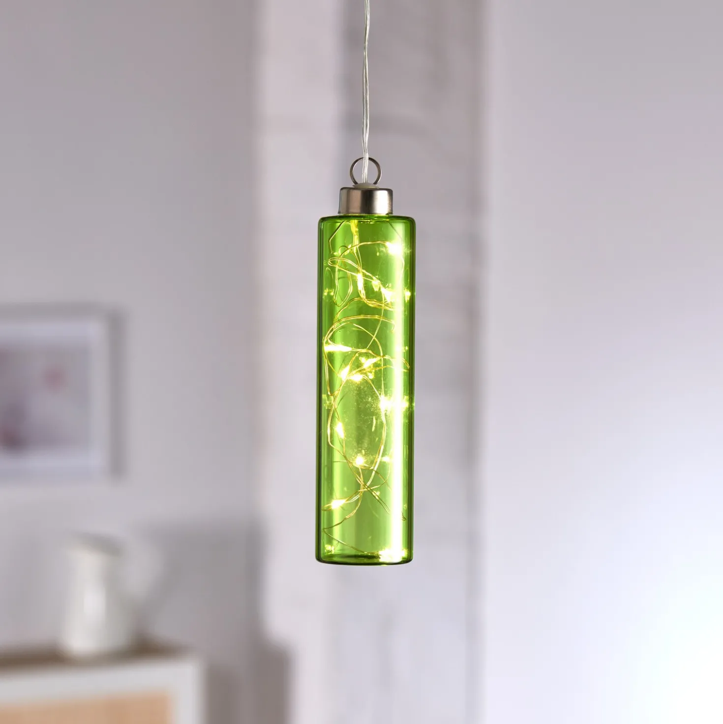 LED-Hängeleuchte grün Eldo