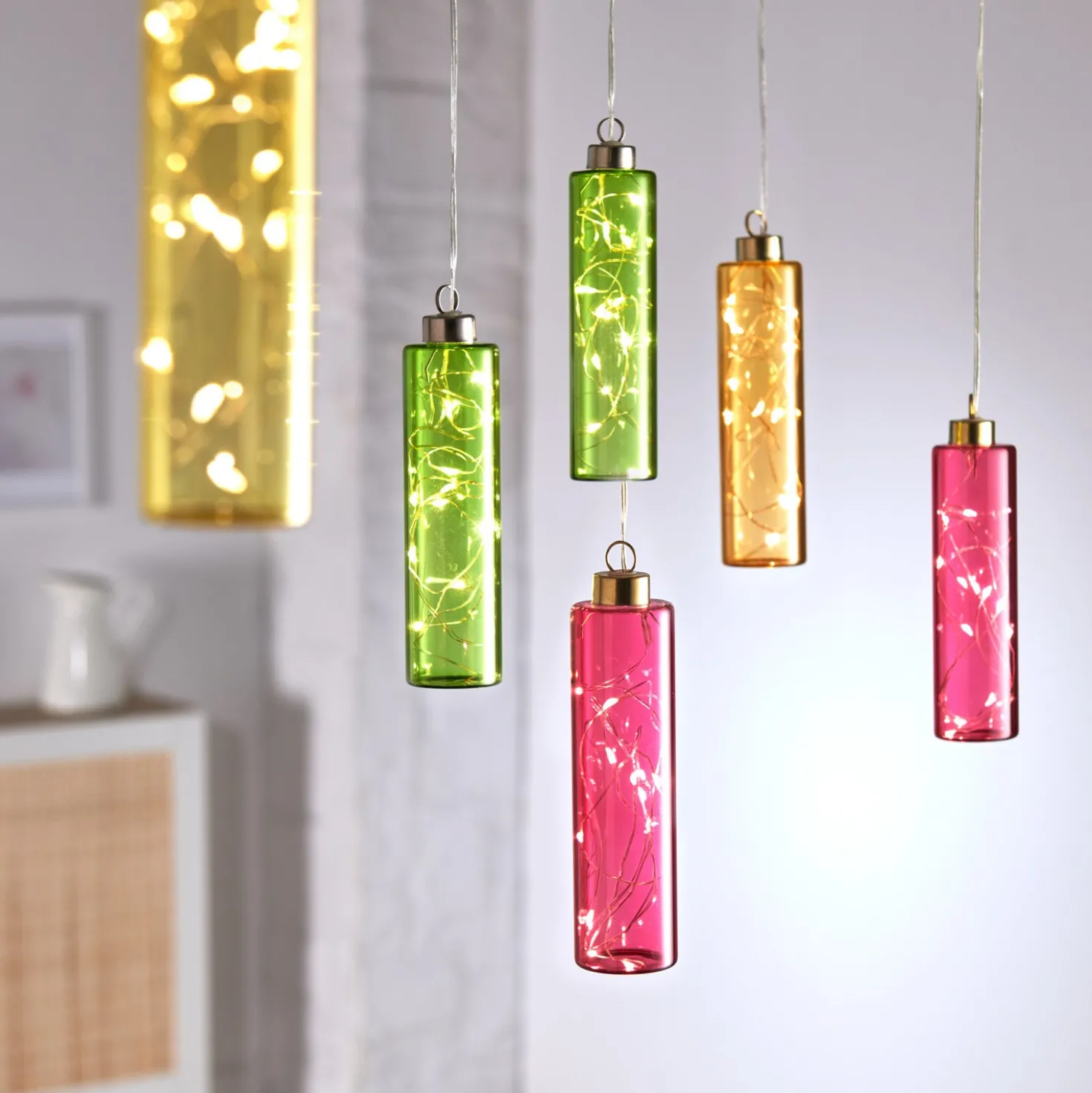 LED-Hängeleuchte pink Eldo