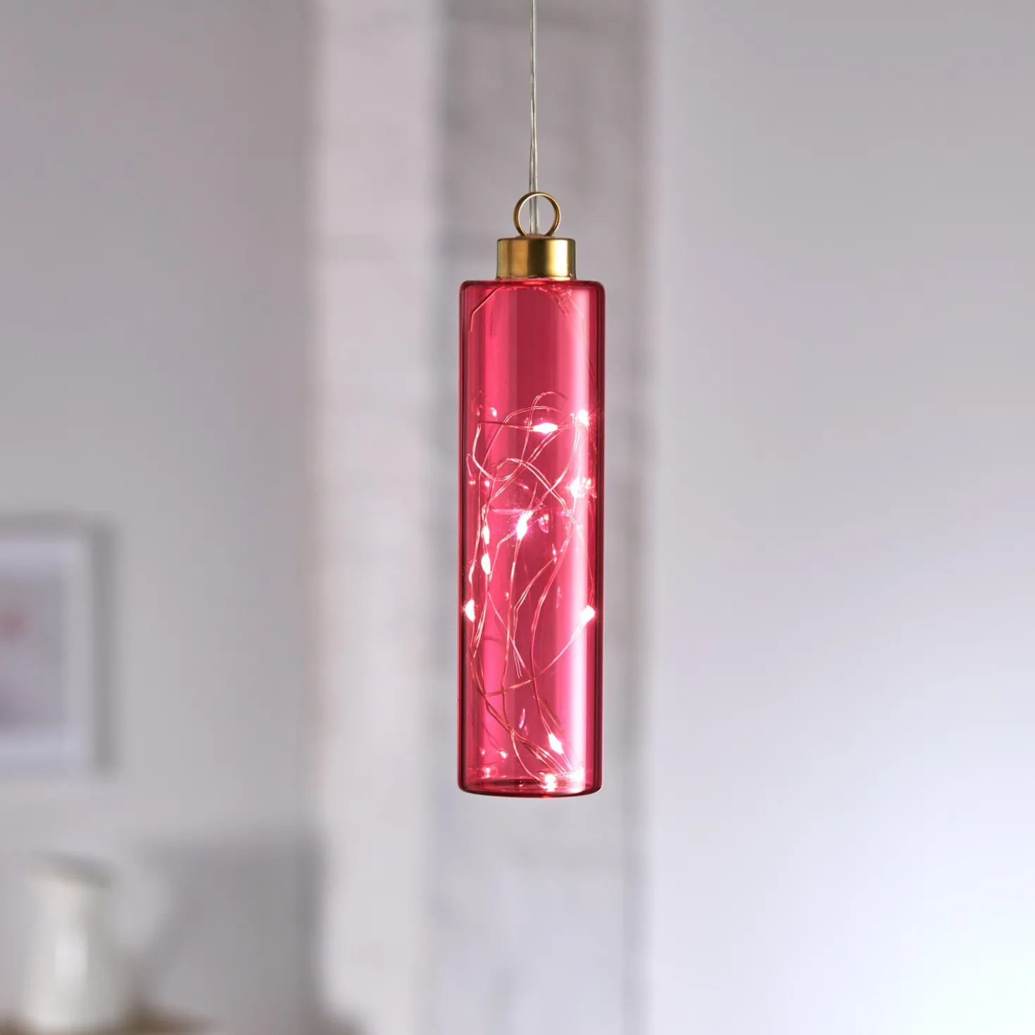 LED-Hängeleuchte pink Eldo