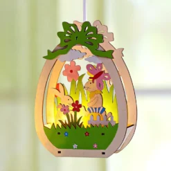 LED-Hänger "Osterei" grün Eldo