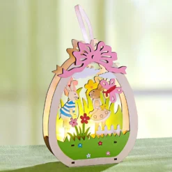 LED-Hänger "Osterei" rosé Eldo